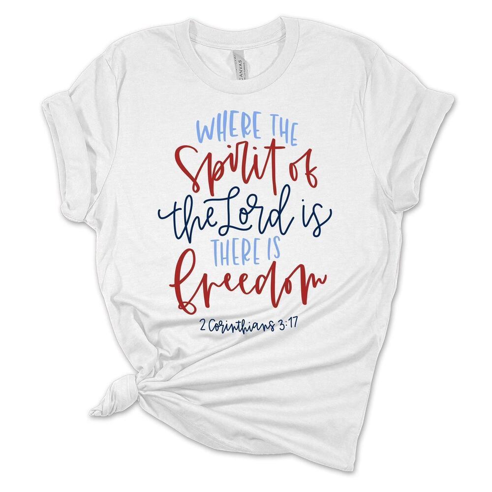 NEW CASH & DRIX women's freedom crewneck tee in white
